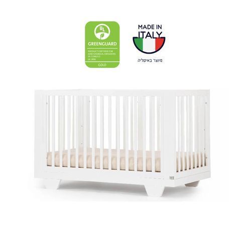 מיטת תינוק דגם ספיריט - לבן סגל