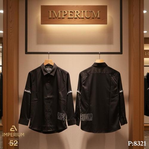 חולצה מכופתרת לילדים ממותג Imperium - שחור
