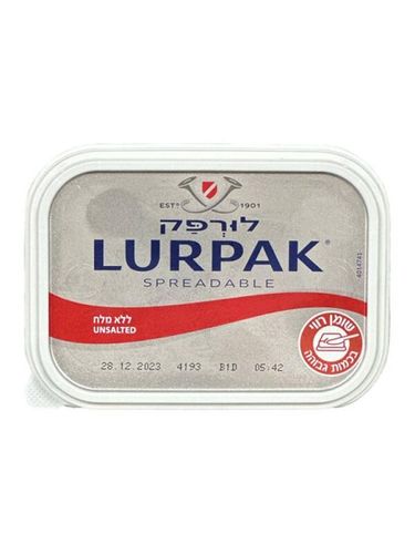 חמאה 200 גרם ללא מלח - לורפאק