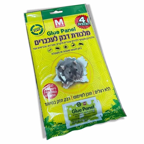 מלכודות דבק מקצועיות למכרסמים | 4 יחידות