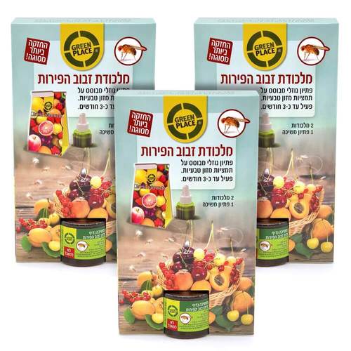 מלכודת דבק חזקה ללכידה וניטור של זבוב הפירות.