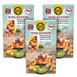 מלכודת דבק חזקה ללכידה וניטור של זבוב הפירות.