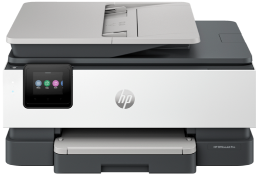 מדפסת משולבת אלחוטית דגם OfficeJet Pro 8133 All-in-One מבית HP 68K75B מדפסת הזרקת דיו מקצועית, אלחוטית ומשולבת סורק ופקס היכולה להדפיס עד 20 עמודים לדקה (בשחור) ועד 10 עמודים לדקה (בצבע).