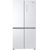 מקרר 4 דלתות זכוכית לבנה 665 ליטר כשרות מהדרין Haier האייר Open Space Inverter HRF-7100F