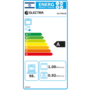 תנור אפייה משולב 90 ס"מ שחור דגם ELECTRA 9060 - אחריות יבואן רשמי אלקטרה