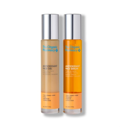 ערכת סרום וג'ל פנים The Organic Pharmacy DUO 35*2 ml