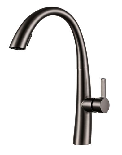 ברז נשלף מהודר 7412 WAVE אפור מטאלי אקווילה