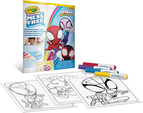 ערכת ציור ללא ליכלוך Color Wonder 18 דפים ו 4 טושים – ספיידרמן וחבריו המופלאים