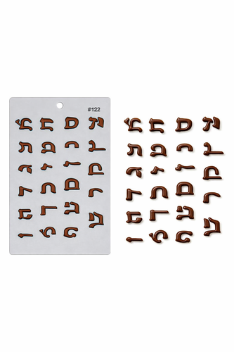 תבנית לשוקולד – אותיות רש