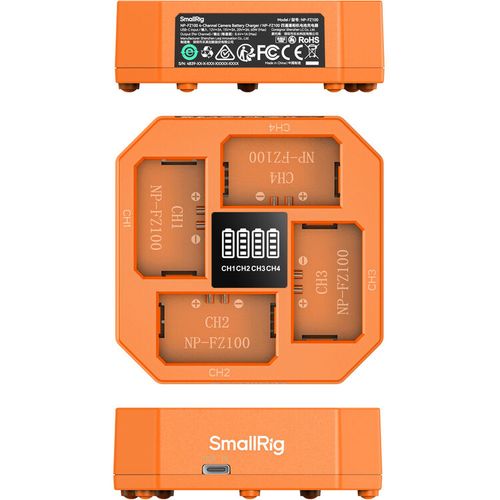 מטען ל4 סוללות SmallRig NP-FZ100 Chargerמטען ל4 סוללות SmallRig NP-FZ100 Charger