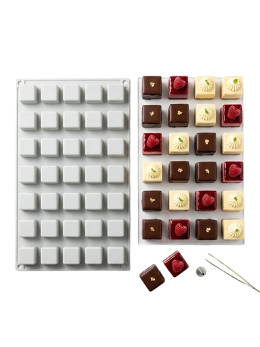 תבנית סיליקון ריבועים