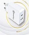 מטען קיר כפול PD+USB - 65W - דגם Sttc65w בטכנולוגיית GaN - חברת SmarTech - איכות מושלמת