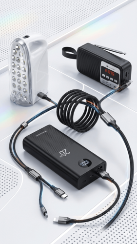 מטען נייד (Power Bank) וערכת חירום הכל-ב-אחד