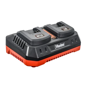 מטען כפול לסוללות 102701-016 HUNTER 18V 2X4A