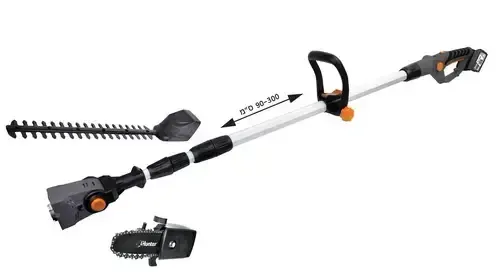  סט גוזם גדר ומשור שרשרת 18V ''8 + סוללה 2.0AH HUNTER 