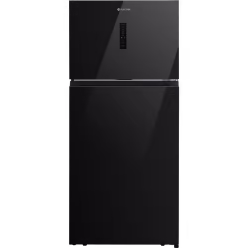 מקרר מקפיא עליון 480 ליטר נטו Electra EL520GBL עם מפסק תאורה - גימור זכוכית שחורה אחריות ע