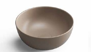 כיור חרס מונח 28X28X12 ס"מ - עגול מוקה מט SA