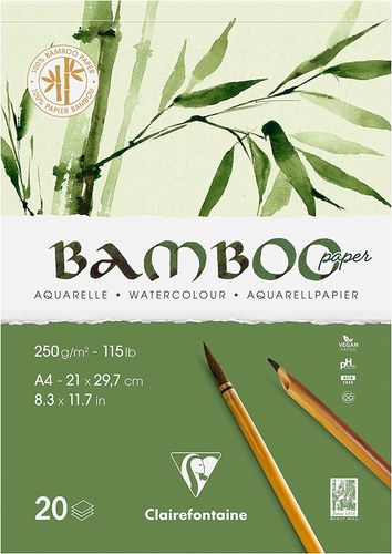 בלוק לצבעי מים מבמבוק 250 גרם 20 דף Bamboo A4