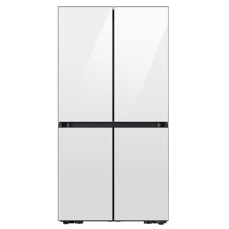 מקרר מקפיא תחתון ‏4 דלתות ‏852 ליטר ⁦SAMSUNG RF88DB9623WH⁩ לבן פנינה זכוכית