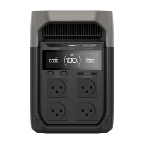  תחנת כוח ניידת DELTA 3 הספק 1.8-2.4kW קיבולת 1kWh סולארי 0.5kW