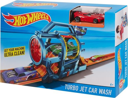 ערכת משחק לשטיפת רכב טורבו ג'ט של Hot Wheels