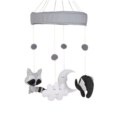 מובייל למיטת תינוק – Animals & Smiles Baby Mobile