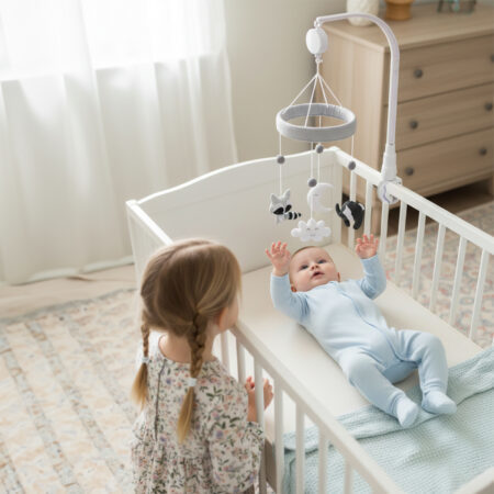 מובייל למיטת תינוק – Animals & Smiles Baby Mobile