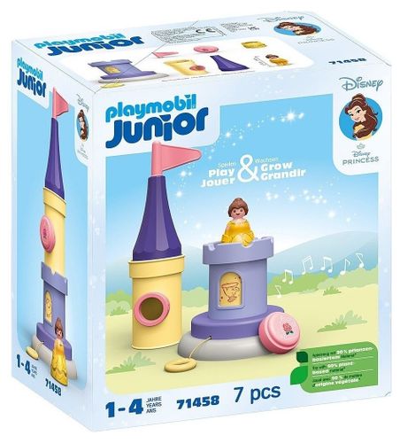 דיסני ג'וניור – מגדל המשחקים המוזיקלי של בל 7 חלקים עם אפקטים קוליים 71458