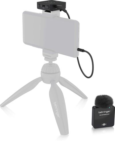 מערכת מיקרופון אלחוטית דיגיטלית Clip-On 2.4GHz ליוצרי תוכן וצילום Behringer