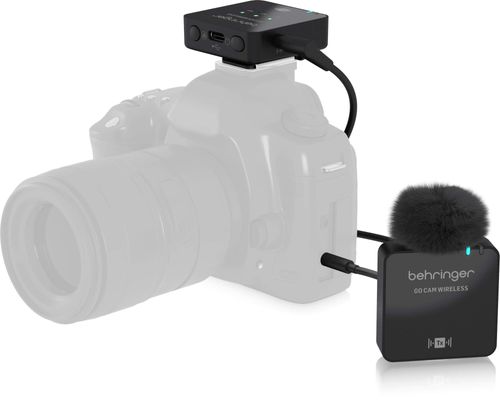 מערכת מיקרופון אלחוטית דיגיטלית Clip-On 2.4GHz ליוצרי תוכן וצילום Behringer