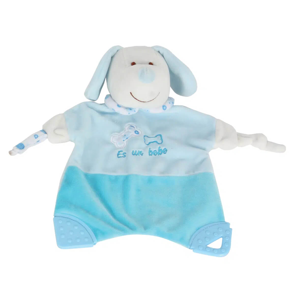 שמיכה עם רעשן ונשכן – Soft Touch™ Blanket With Rattle כחול