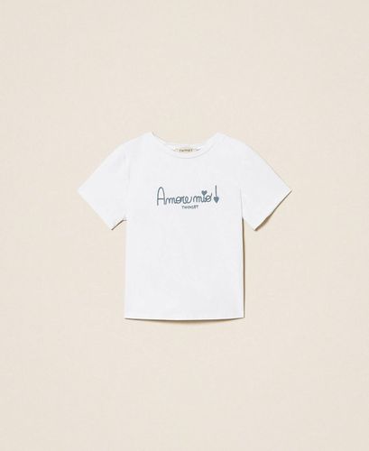 Girls' T-shirt with embroidery