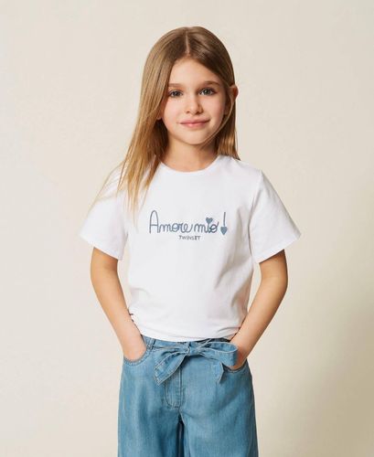 Girls' T-shirt with embroidery