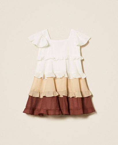 Girls’ multicolour muslin short dress
