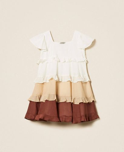 Girls’ multicolour muslin short dress