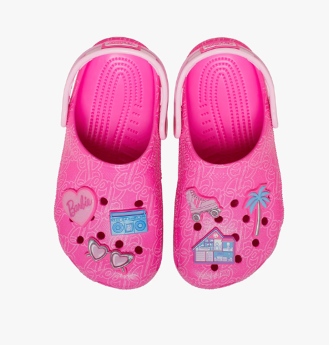 כפכפי קרוקס קלוג ברבי לבנות בצבע ורוד | 28-35 |  Crocs Barbie Classic Clog K 211406