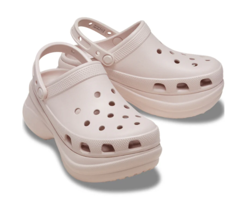 כפכפי פלטפורמה CLASSIC BAE CLOG של CROCS לנשים בצבע פודרה | 35-42 | Crocs CLASSIC BAE CLOG platforms POWDER 206302