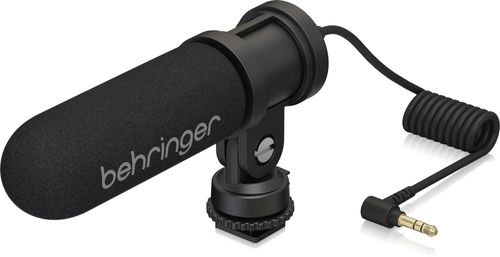 מיקרופון קונדנסר למצלמה או טלפון עם מחבר Behringer VIDEO MIC PL3.5