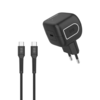 מטען קיר 65W בטכנולוגיית GaN עם כבל USB-C מבית PureGear
