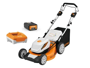 מכסחת דשא מקצועית נטענת 36V נסיעה עצמית ס+ סוללה AP 300 S ומטען AL 301 + מתנה סוללה נוספת AP 300 S דגם RMA 353 V סטיל