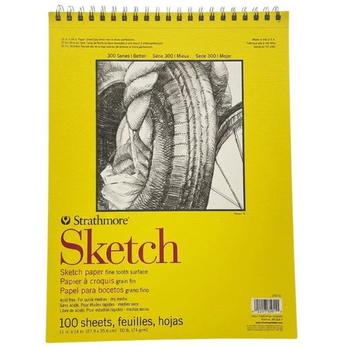 בלוק לרישום 27.9/35.6 74 ג ר Strathmore Sketch 
