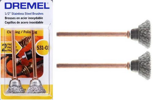 2 יח' מברשת נירוסטה קוטר 13.0 מ