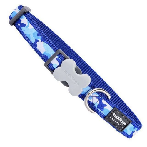 רד דינגו RedDingo לכלב קולר אקסטרא סמול בצבע כחול עם פטרן צבאי XS