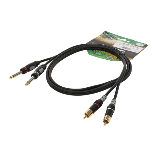 כבל סטריאו 3 מטר 2 RCA ל 2 PL מונו SOMMER HBA-62C2-0300