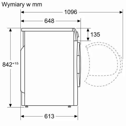 מייבש כביסה Bosch Series 6 דגם WQG1417GPL טכנולוגיית Heat Pump