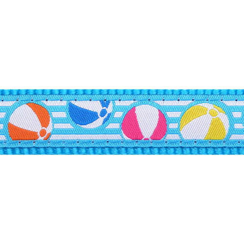 רד דינגו RedDingo לכלב קולר לארג? בצבע טורקיז עם פטרן כדור ים L