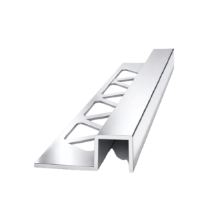סף קרמיקה מרובע 12X12 ניקל מבריק - 3 מטר
