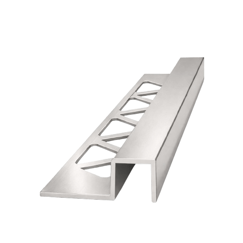 סף קרמיקה מרובע 12X12 ניקל מט - 3 מטר
