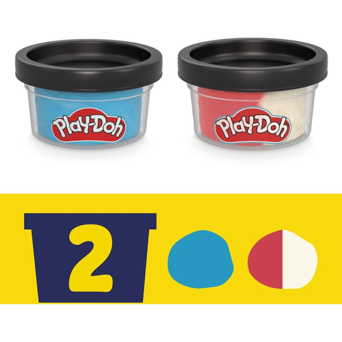 ערכת יצירה בבצק עם 2 מיכלים: קפטן אמריקה