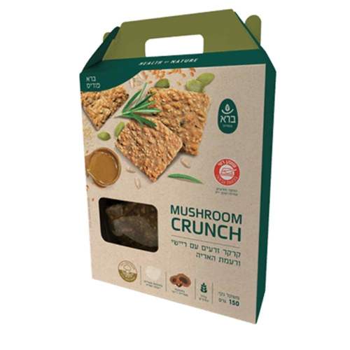 קרקר זרעים עם פטריות Mushroom Crunch | ברא